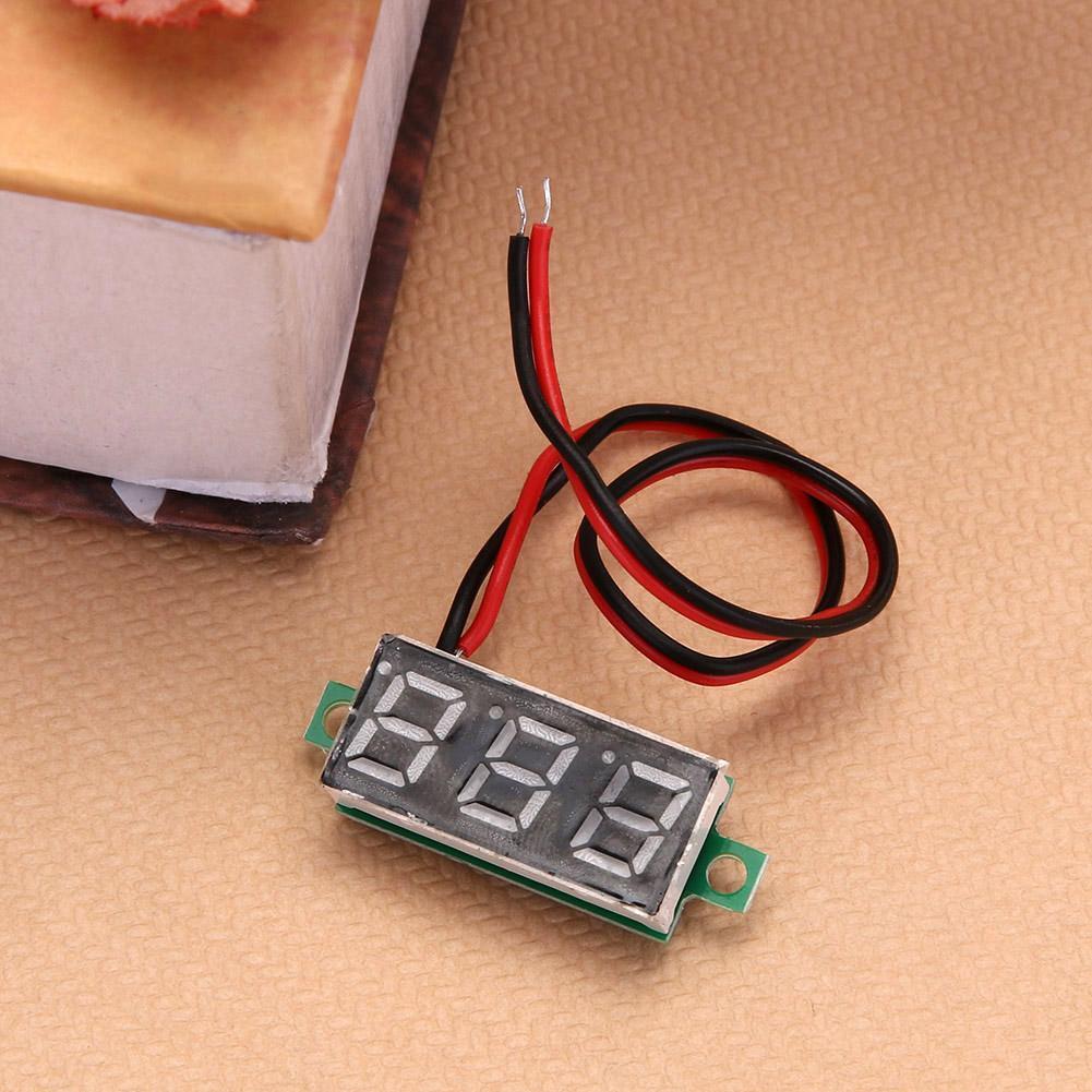Mini 0.28inch DC 2.5V-30V LED Digital Battery Voltage Meter Voltmeter Panel