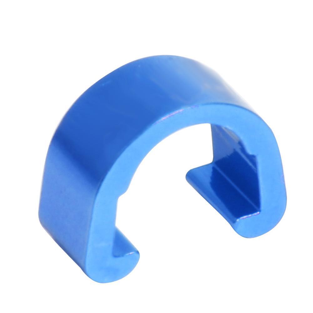 5pcs Bike Bicycle Cycle C-Clips Buckles Hose Brake Line Gear Cable (Blue)