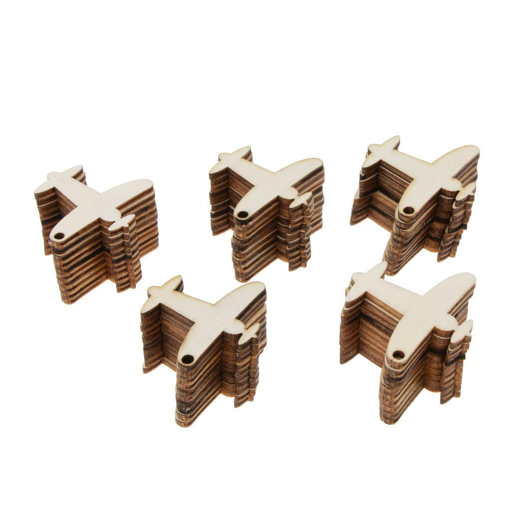 50pcs/ Unifinished  Hanging Ornament  Chip DIY Supplies