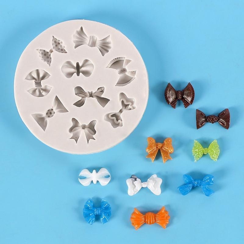 Bowknot Shapes Cake Moulds Fondant Moulds Chocolate Molds Silicone Material Mold
