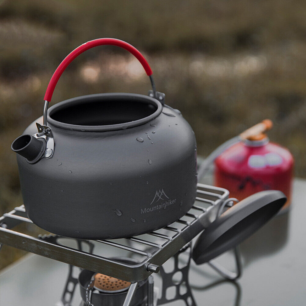 Outdoor Camping Water Kettle Stainless Steel Hiking Picnic Cookware Teapot