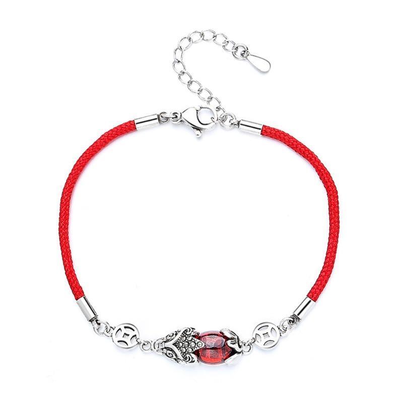 Braided Bracelet Wristband with Lobster Clasp Pixiu Brave Troops Lucky Charm