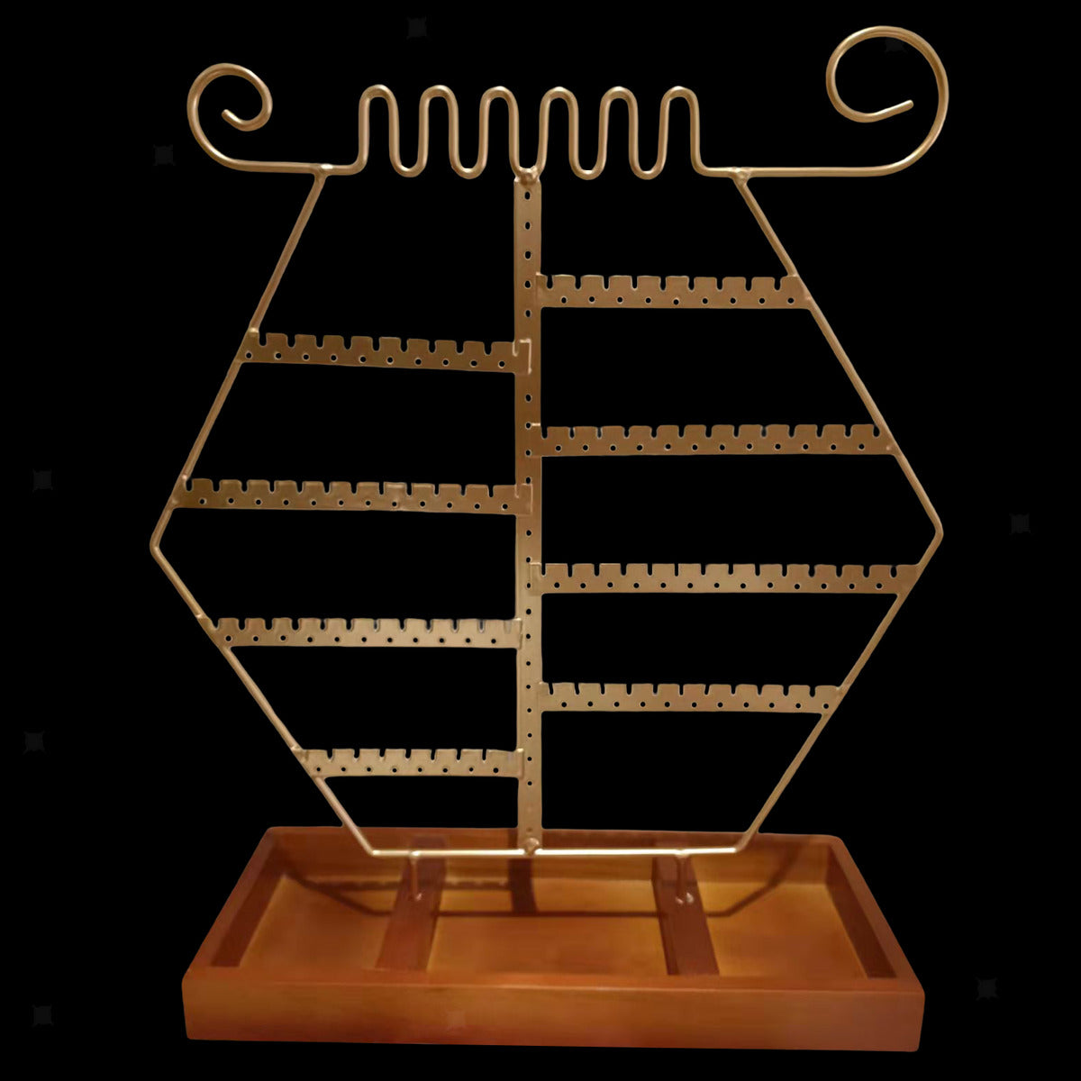Jewelry Display Stand Nail Polish Chains Brooches with Jewelry Tray