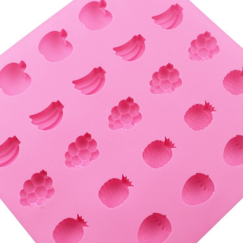 25 Cavities DIY Silicone Molds Fruits Shaped Cupcake Baking Pans Baking Moulds
