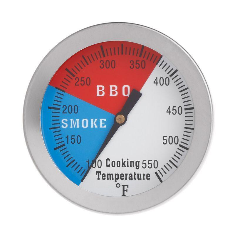 550F BBQ Thermo meter Gauge Barbecue Grill Wood Smoker Charcoal Heat Indicator