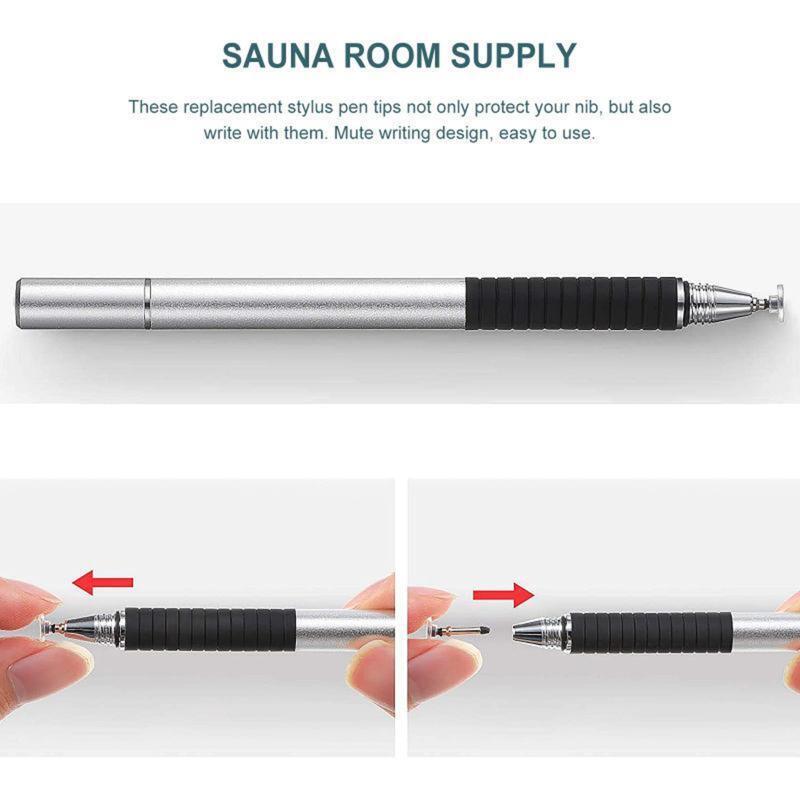 12pcs Replacement Disc Tips, High Precision Fine Point Round Disk for Stylus Pen