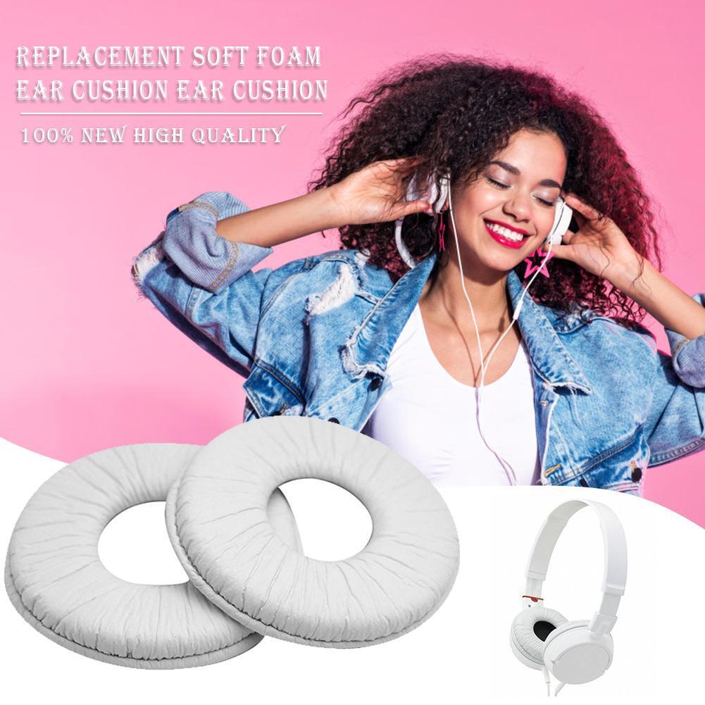 1 Pair Sponge Replacement Ear Pads Cushion for SONY MDR-ZX100 ZX300 (White)