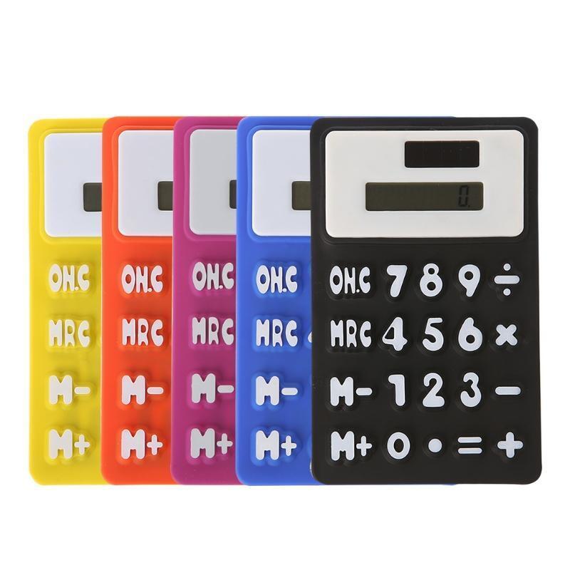 Foldable Pocket Calculator Handheld Solar Silicone Scientific Calculator