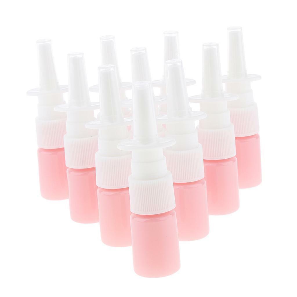 100Pcs 5ml Empty Plastic Nasal Spray Bottles Sprayers Container Dispensing