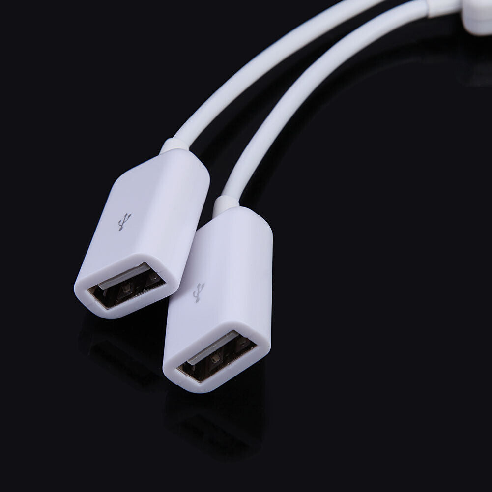 Dual Micro USB OTG Hub Host Adapter Cable for Tablet PC and Smart Phone