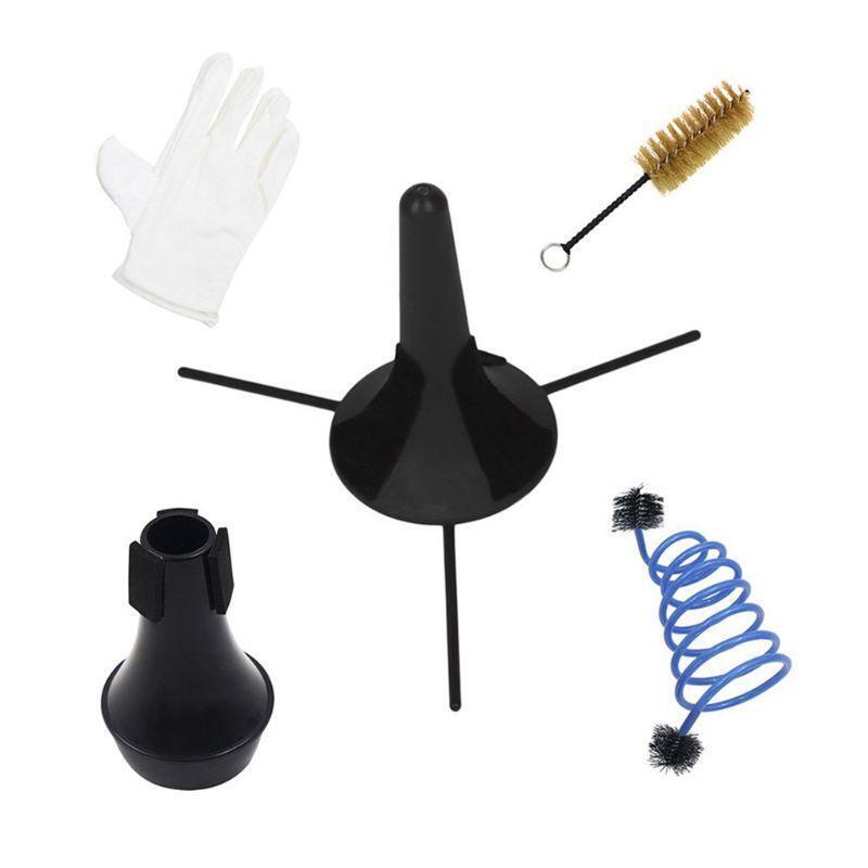 5 in 1 Trumpet Maintenance Cleaning Tool Kit Trumpet Stand 1Pcs Brushes