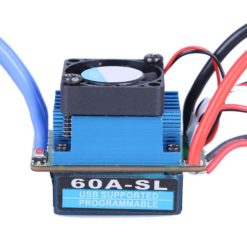 60A Low Resistance Brushless Electric Speed Controller for (ESC) 1:10 Car