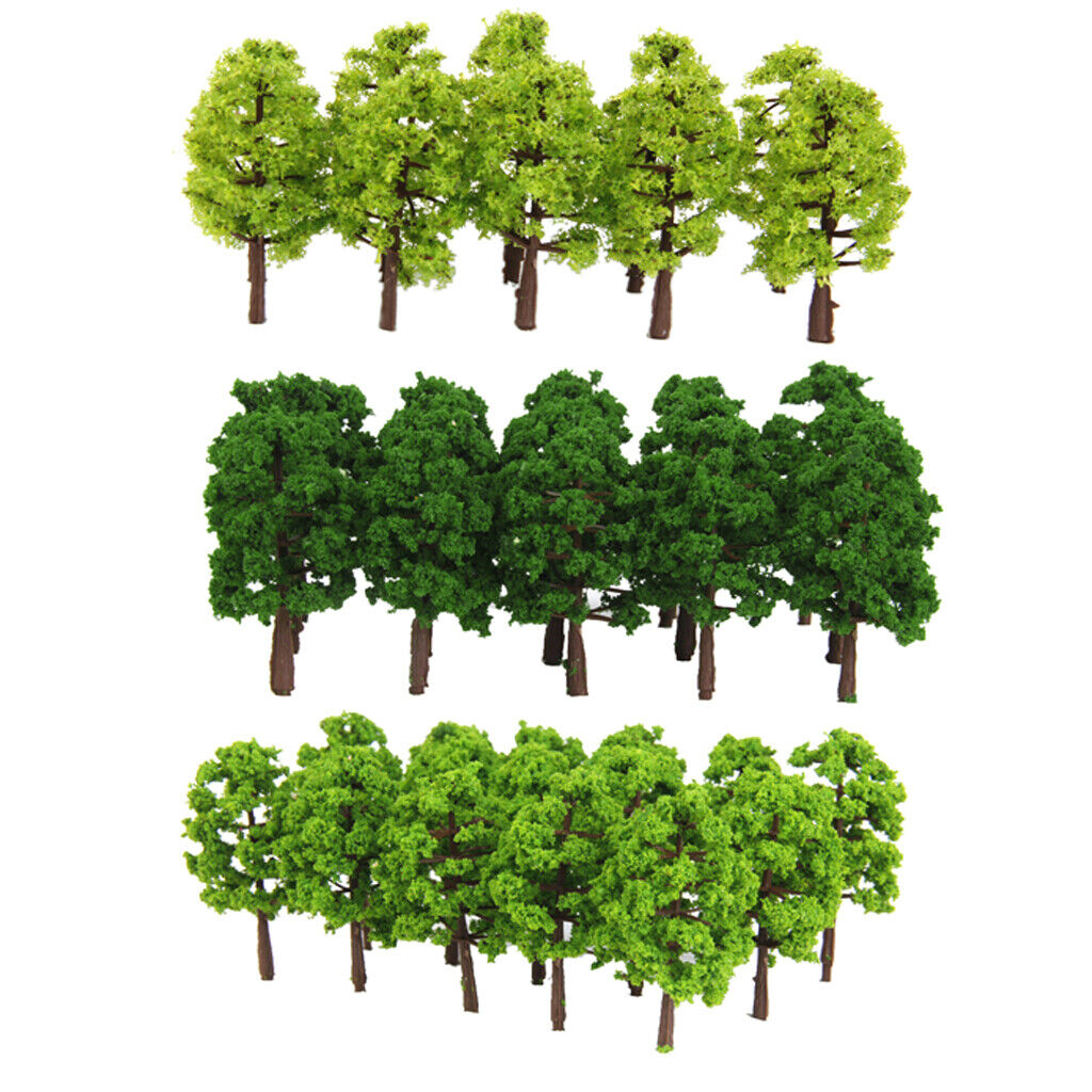 60Pcs 1:150   - Scenery Railway Forest Wargame 8cm/3.15"