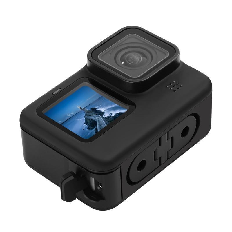 Metal Side Door Battery Cover Replacement Part Compatible with Hero 9 Black
