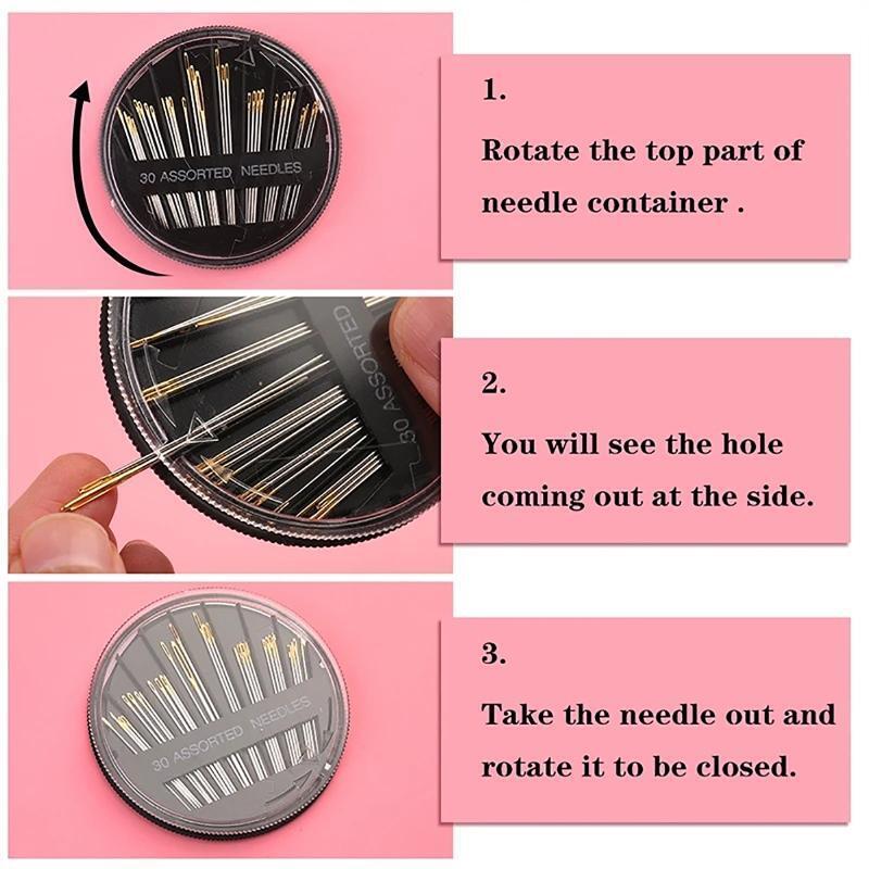 Sewing Tool Kit Threaders Thread Cutters Fingertip Thimble Finger Protectors Kit
