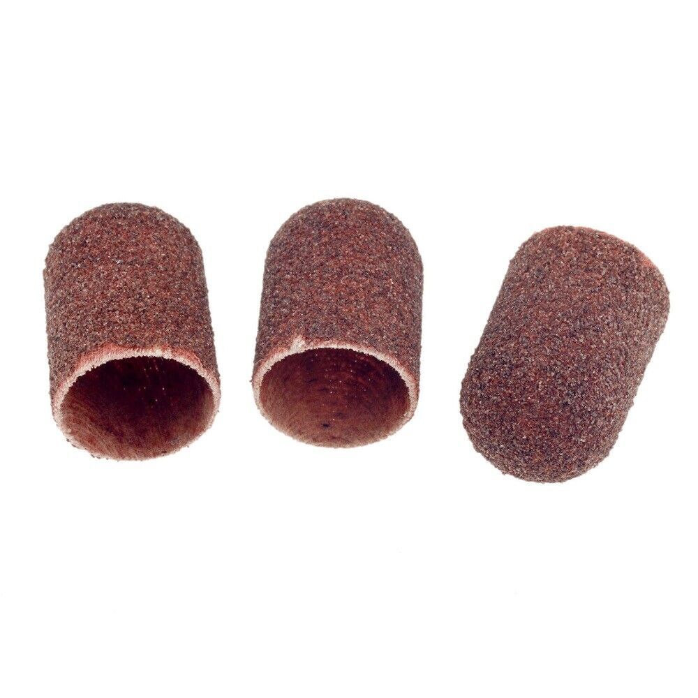 10Pcs Nail Salon Manicure Pedicure Sanding Caps Replacement Callus Surface File
