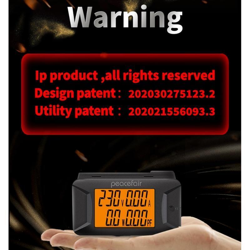 Brand New AC Single Phase 40-400V 100A Digital Wattmeter Voltmeter Ammeter