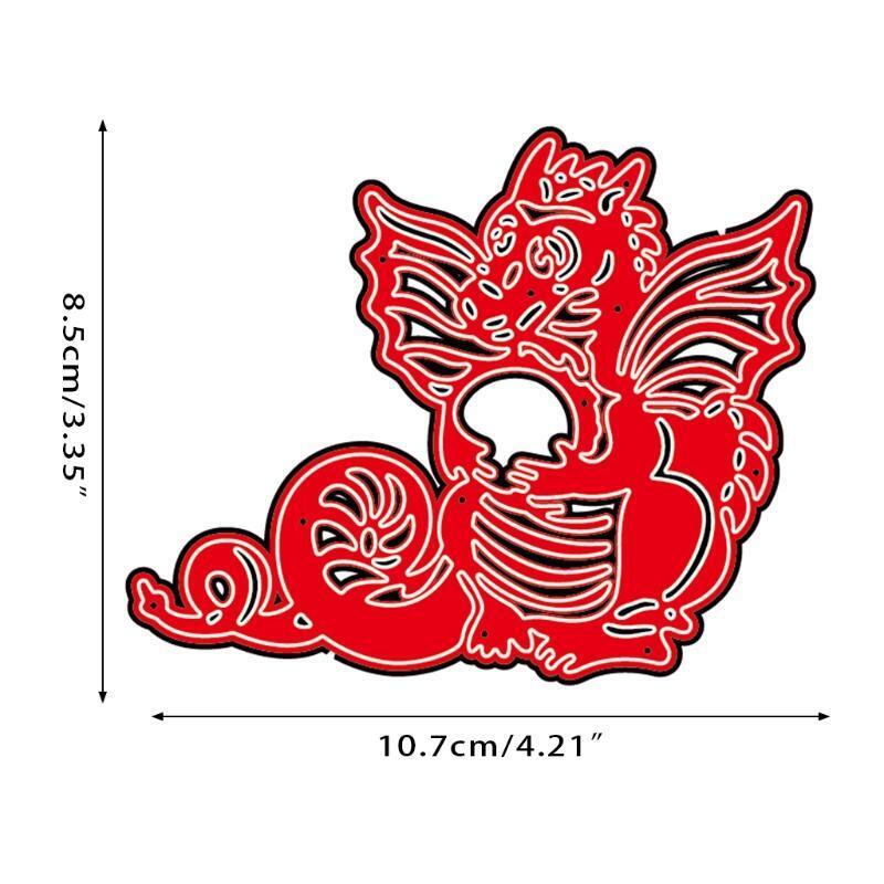 Dragon Metal Cutting Dies Stencil Die Cut DIY Scrapbook Album Paper Card Emboss