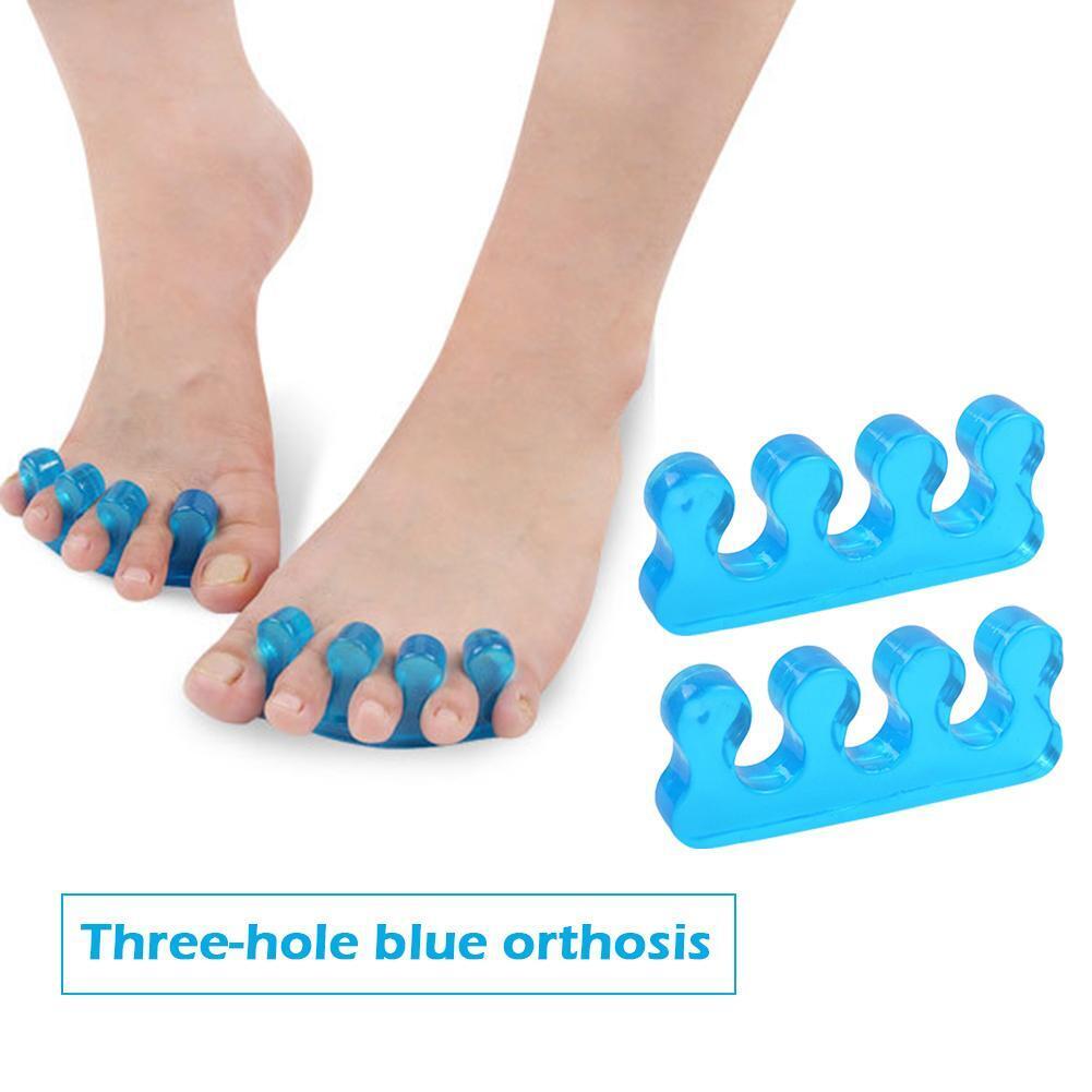 2pcs Soft Form Toe Separators Flexible Finger Spacer for Manicure Pedicure