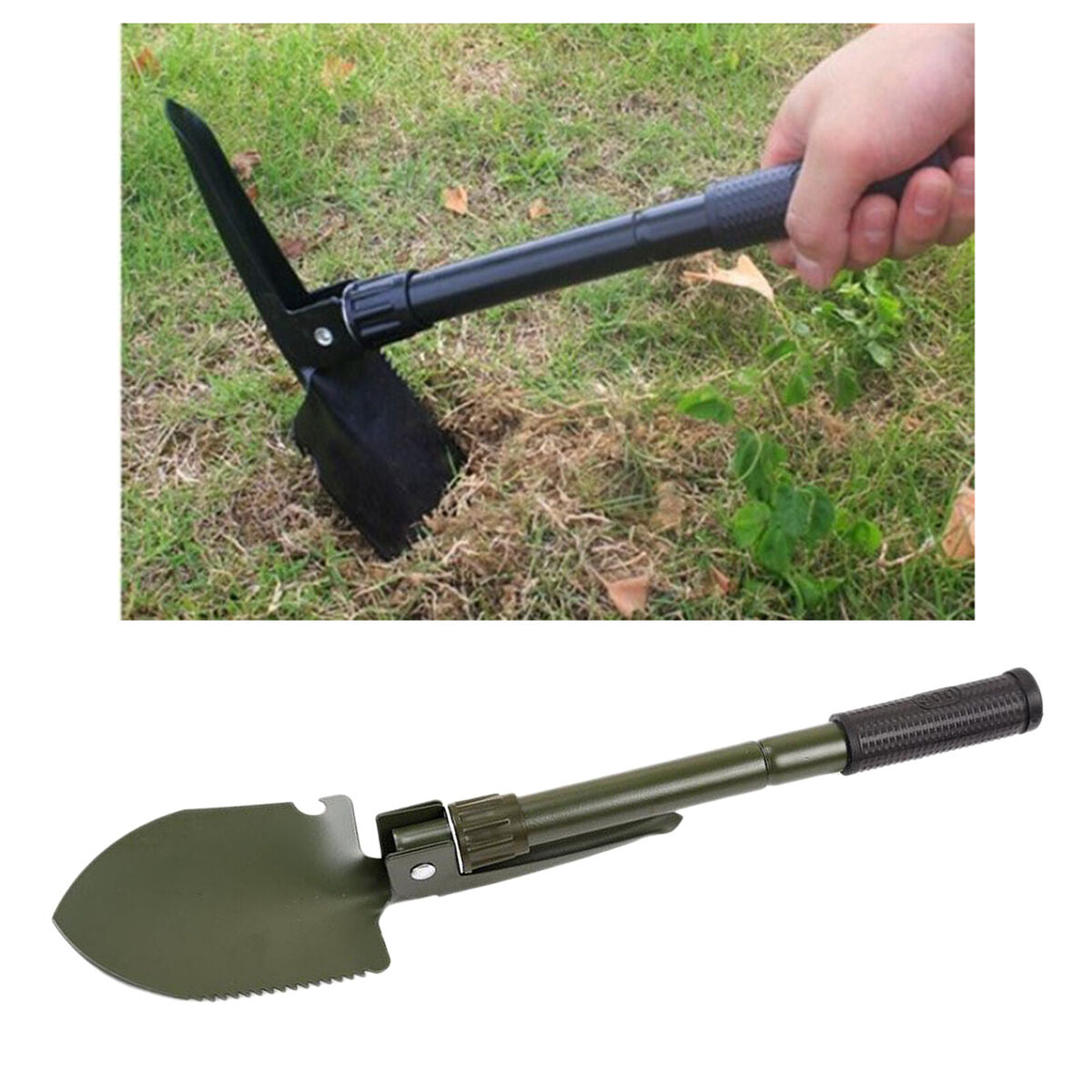 Protable Camping Shovel Foldable Outdoor Survival  Emergency Tools