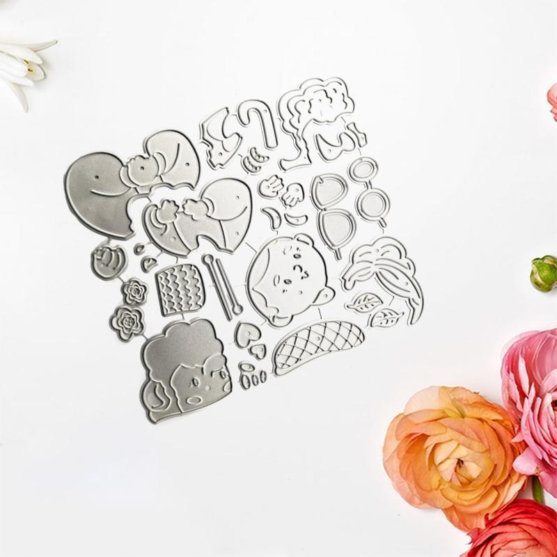 Grandparents Metal Cutting Dies Photo Album Family Together Party Diary