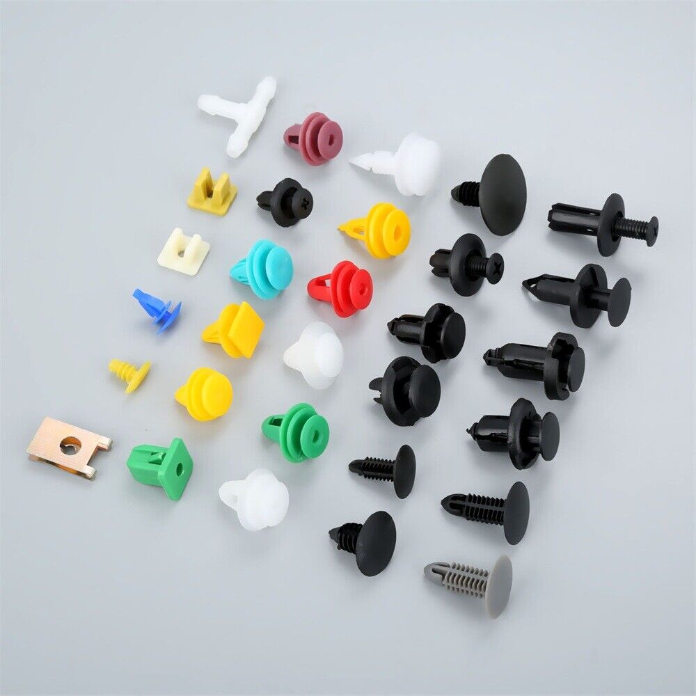 200Pcs Plastic Clip Auto Fastener Rivet Bumper Panel Fender Repair Tools Top