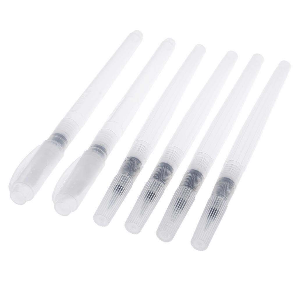 6pcs Watercolor Brush Pen Water Paintbrush Small Brush Tips for Art Painting