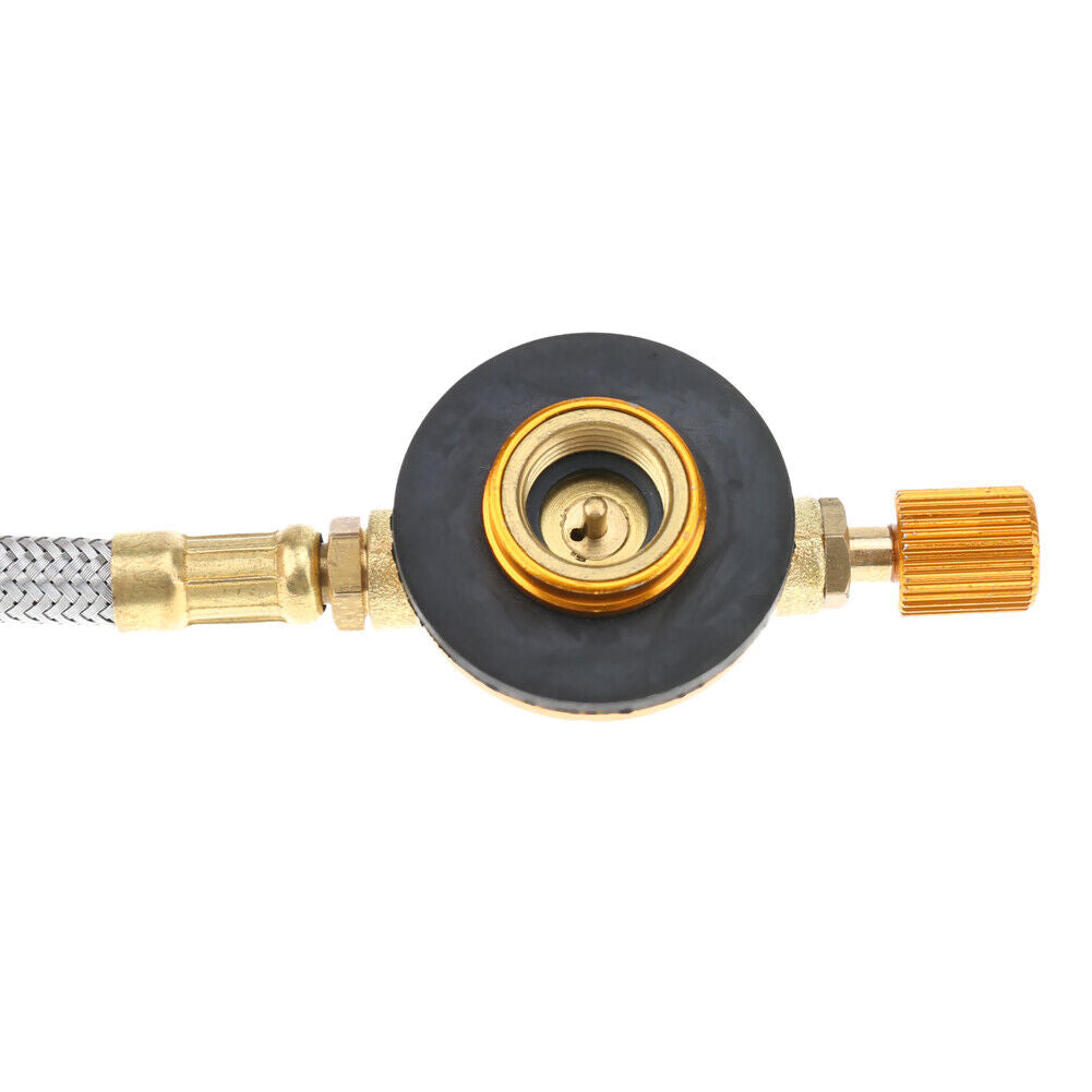 Stove Burner Furnace Connector Gas Tank Adapter Valve for Outdoor Camping