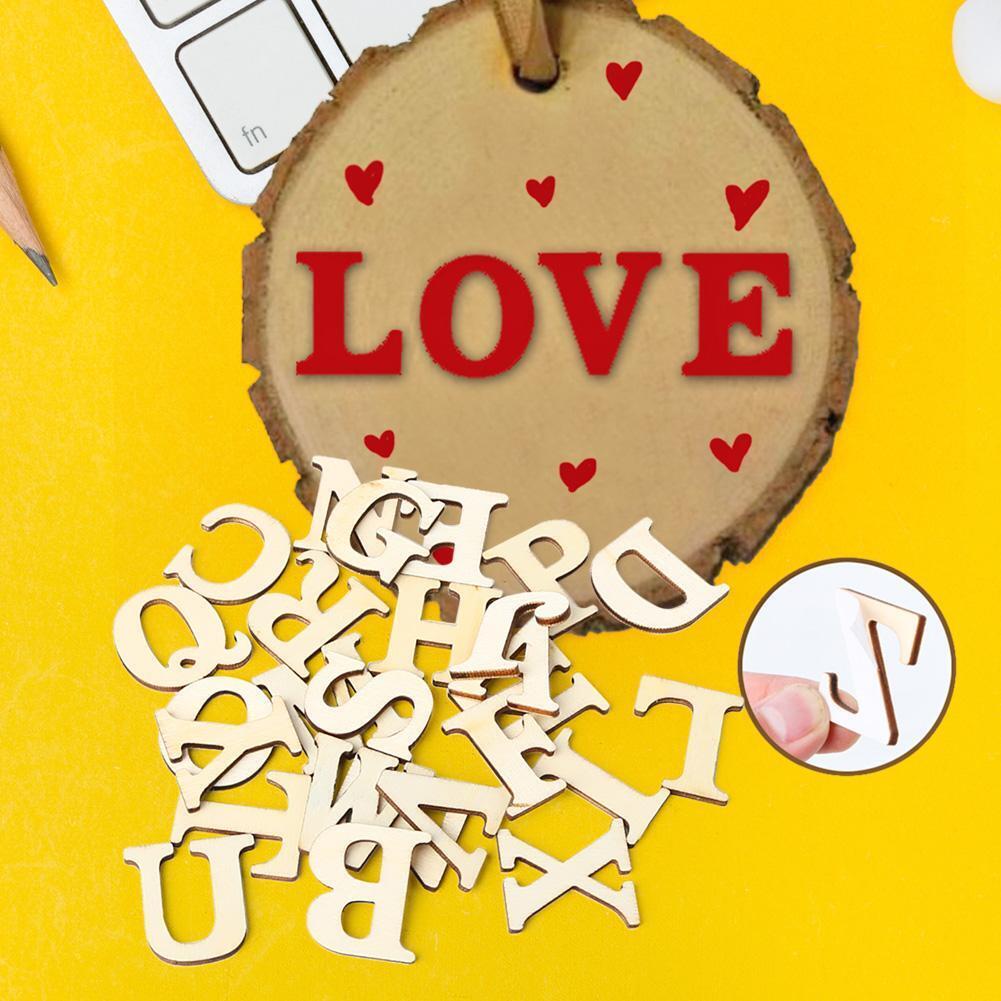Wooden Letters Alphabet for DIY Scrapbooking Art Craft Scatter Home Decor