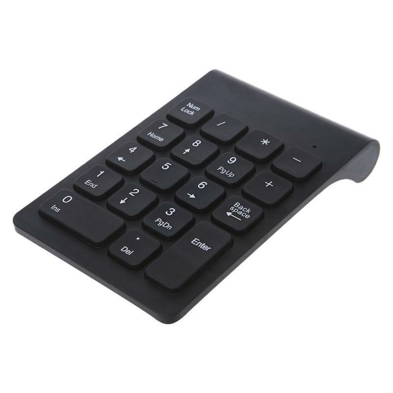 Portable 2.4G Wireless Digital Keyboard USB Number Pad 18 Keys Numeric Keypad