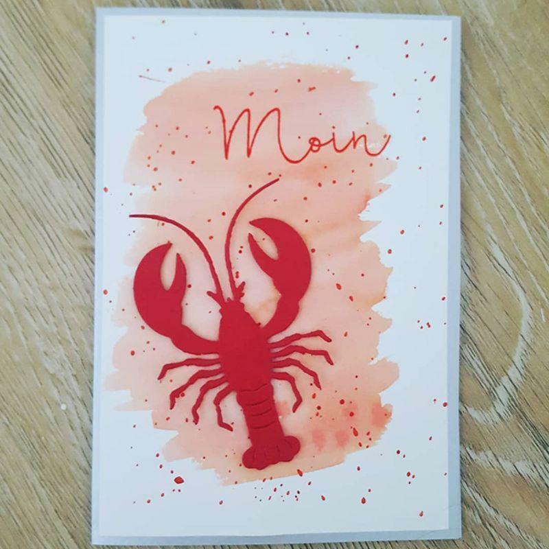 Lobster Metal Cutting Dies Stencil Scrapbooking DIY Album card Paper Embossing