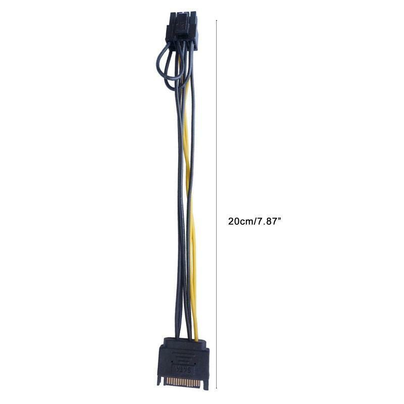 Sata to 8pin PCIe Graphics Card Power Cable Sata 15pin to 8pin PCI-e PCI Express