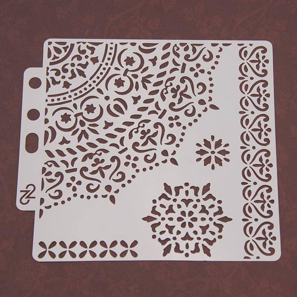 DIY Flower Coffee Stencils Cake Baking Template Scrapbooking Painting Decor