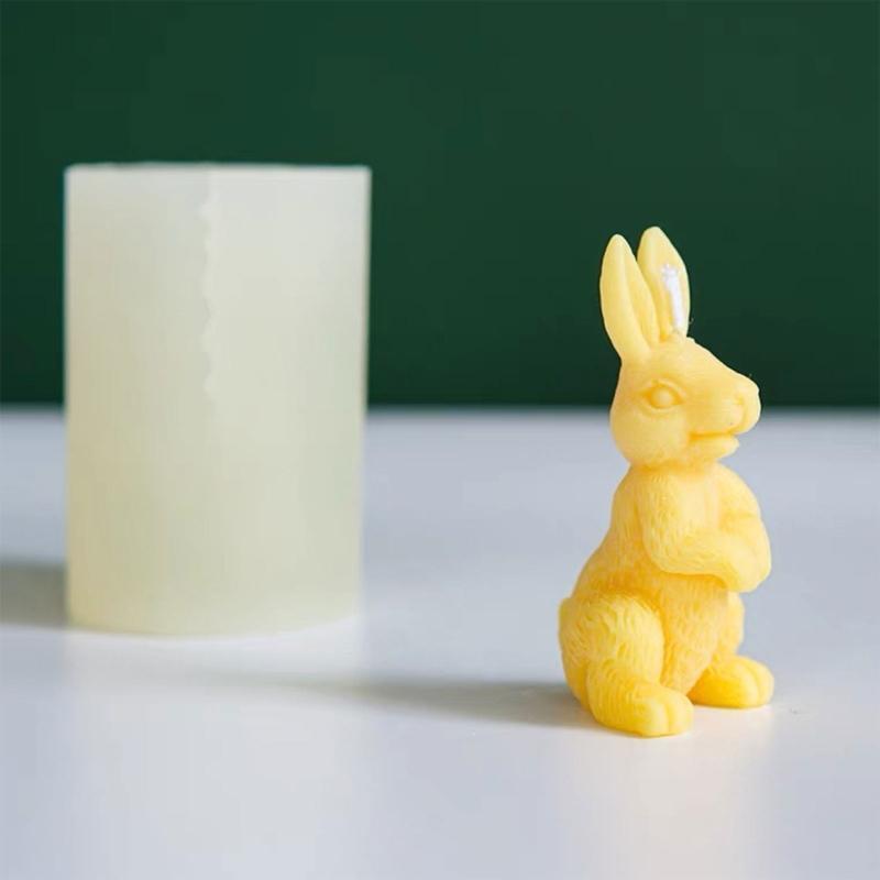 Cake Molds DIY Scented Candle Sitting Rabbit Silicone Mold Gift for Baking Lover