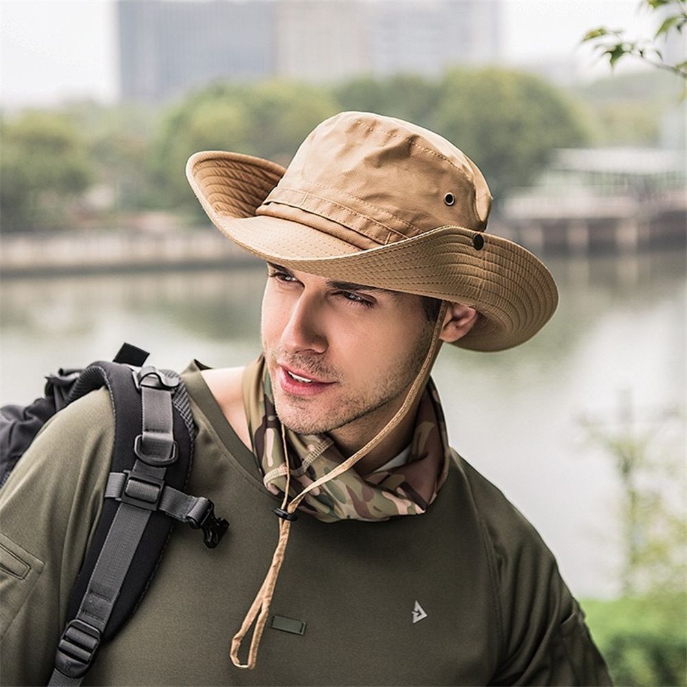 Flap Cap Cycling Cotton Anti-UV Sun Cap Fisherman's Hat Hiking Cap Fishing Hat