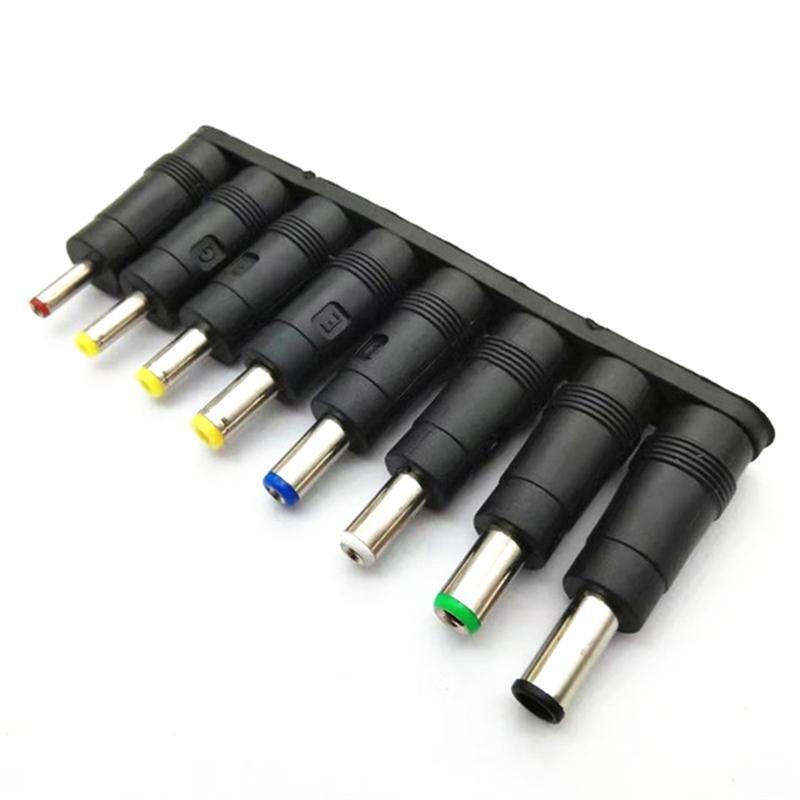 DC Power Supply Jack Sets 5.5x2.1mm Adapter To 8 Plugs Connector For Laptop