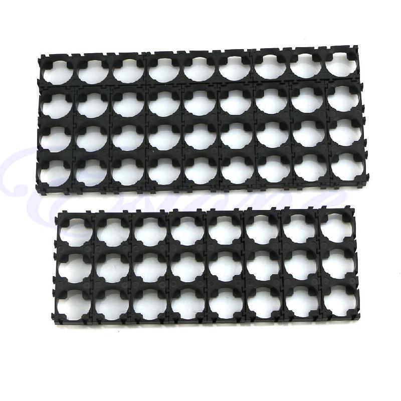 10 Pieces 1x3 18650 Battery Holder Bracket Cell Safety Plastic Brackets for 186