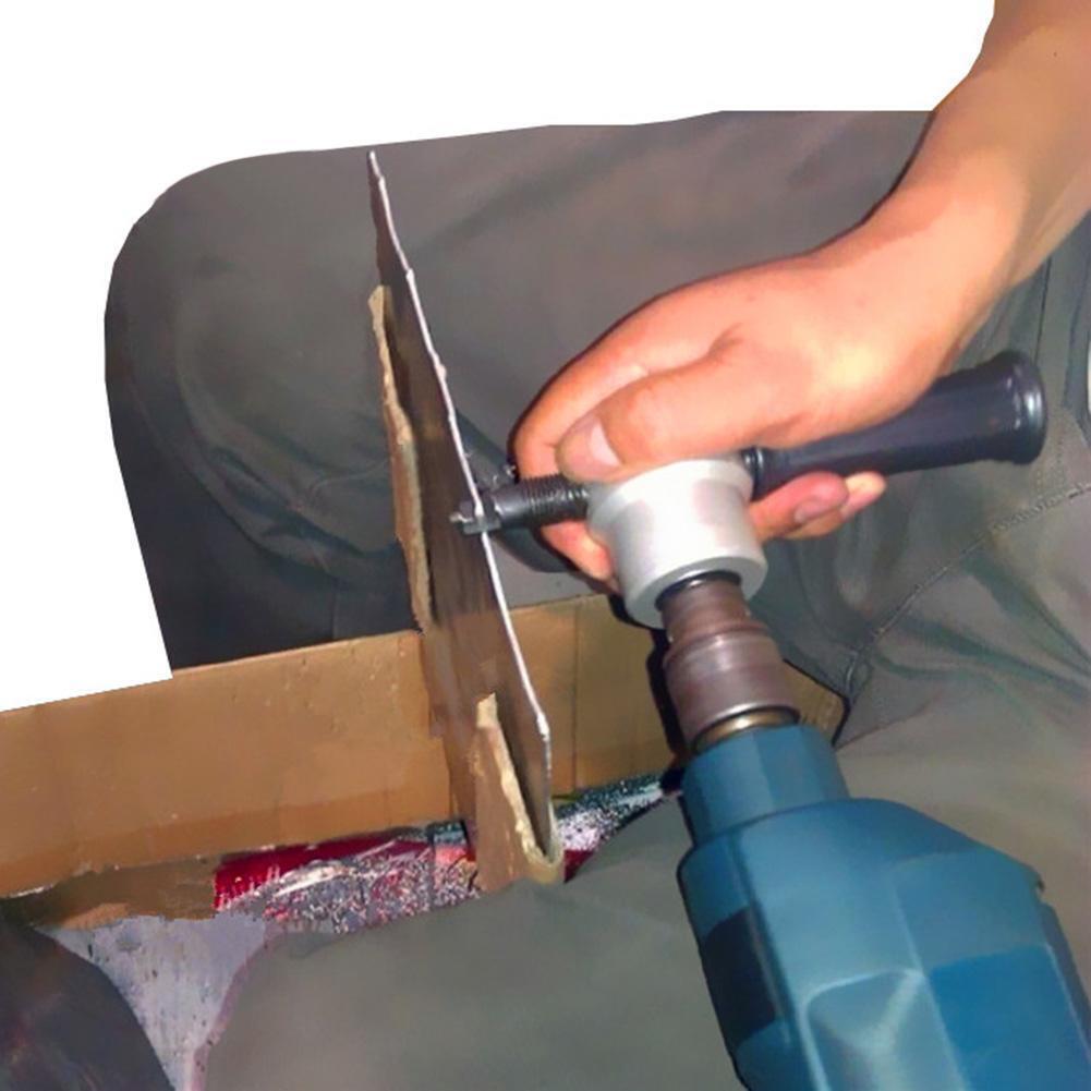 Double Head Metal Plate Iron Sheet Cutter Nibbler Saw Metal Cutting Drill
