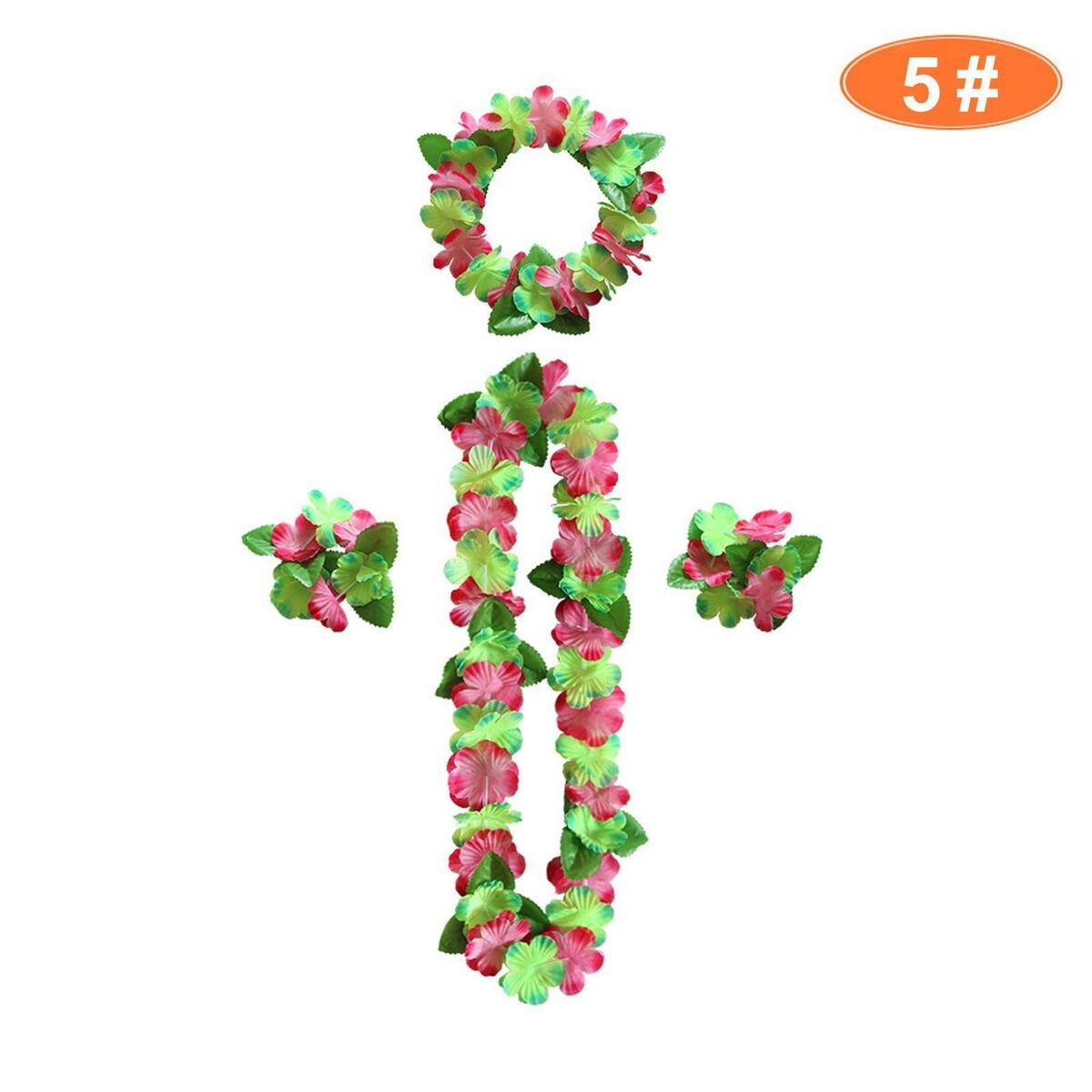 Hawaiian Leis Hanging  Flower Necklace for  Graduation