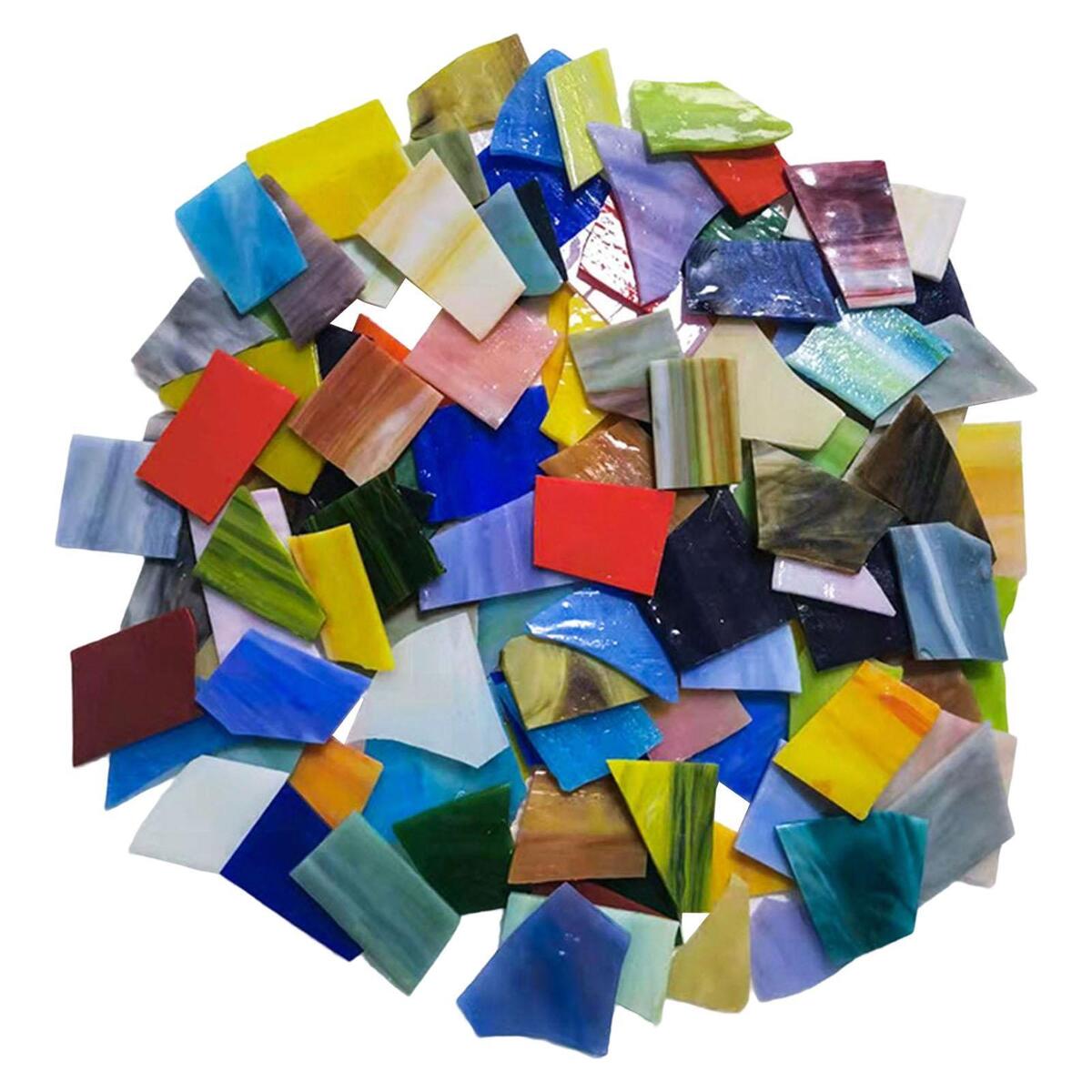 Colorful Irregular Geometry Puzzle Mosaic Tiles for Crafts Pots Cups Artwork