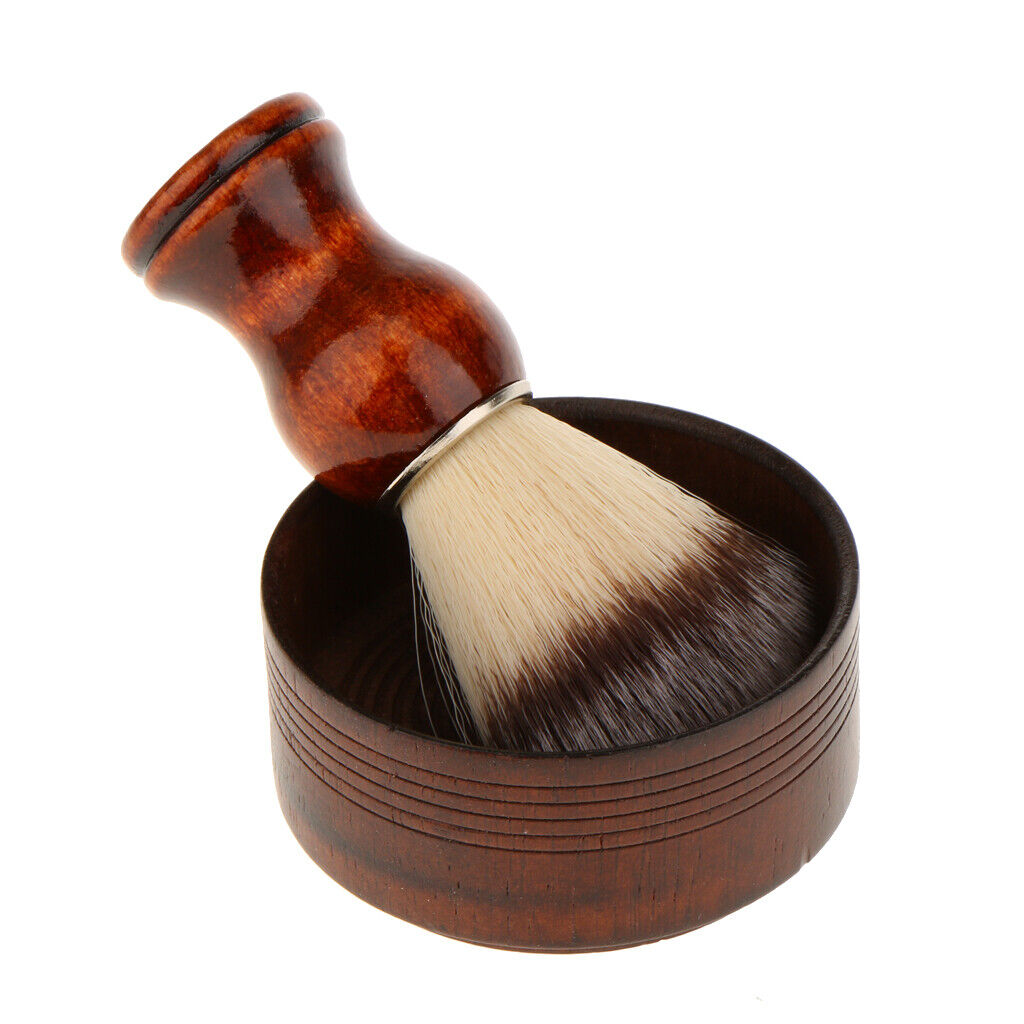 Men's  Shaving Brush Shave Mug Bowl Barber Beard  cup kit