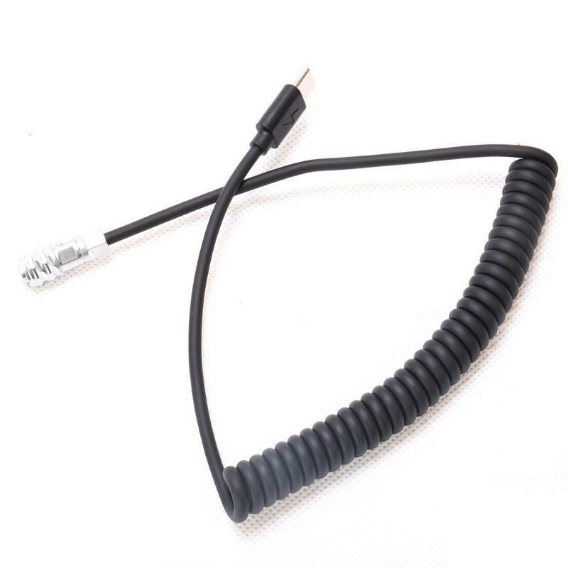 BMPCC 4K 2 Pin to USB C Type-C PD Trigger Coiled Power Cable for Camera