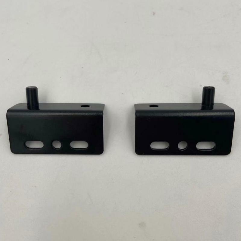 2 Pieces/Lot Black Furniture Cabinet Pivot Door Hinge Hinges With Bushing Flap