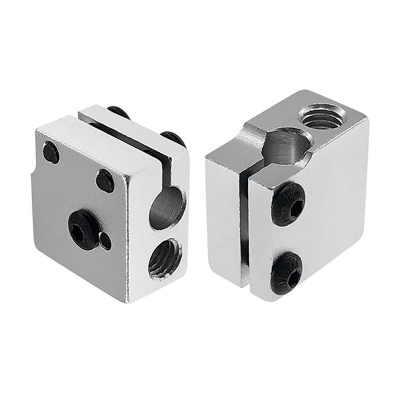 Aluminum Heater Block V6 Hotend High Temperature Extruder Heatblock All Metal