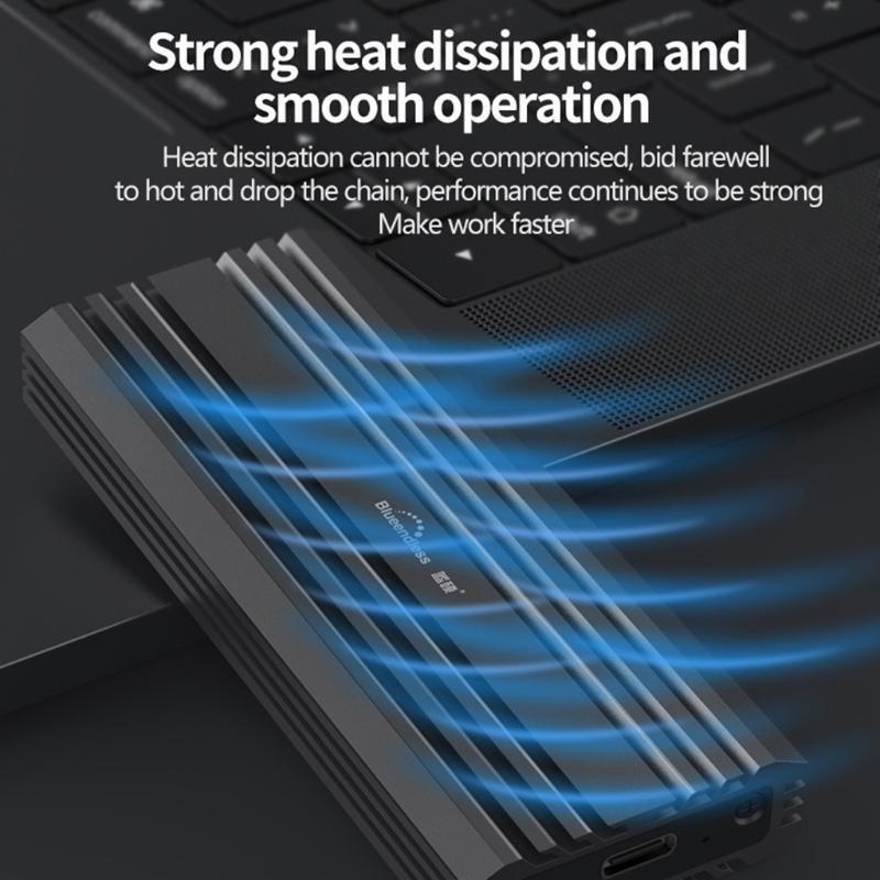Blueendless HDD Case Box 1000Mb/s USB3.1 to M.2 NVME M-KEY Hard Disk Enclosure