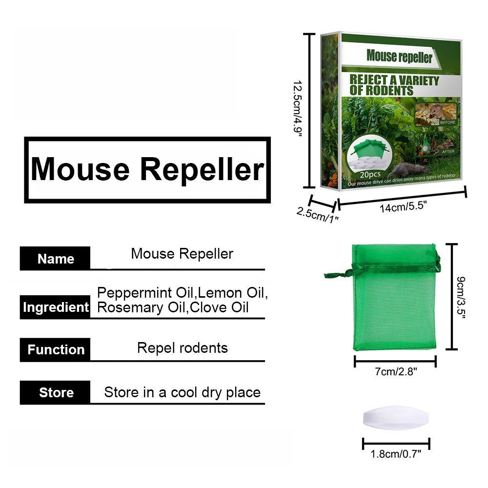 Safe Protection Mice Repeller Keep Mice Out Peppermint Oil Mouse Repeller