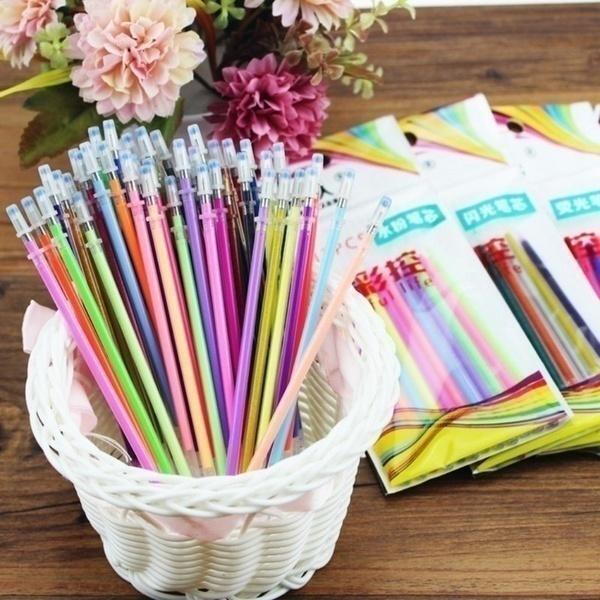 144pcs  Refills Markers Doodle Highlighter Stationery School Supply