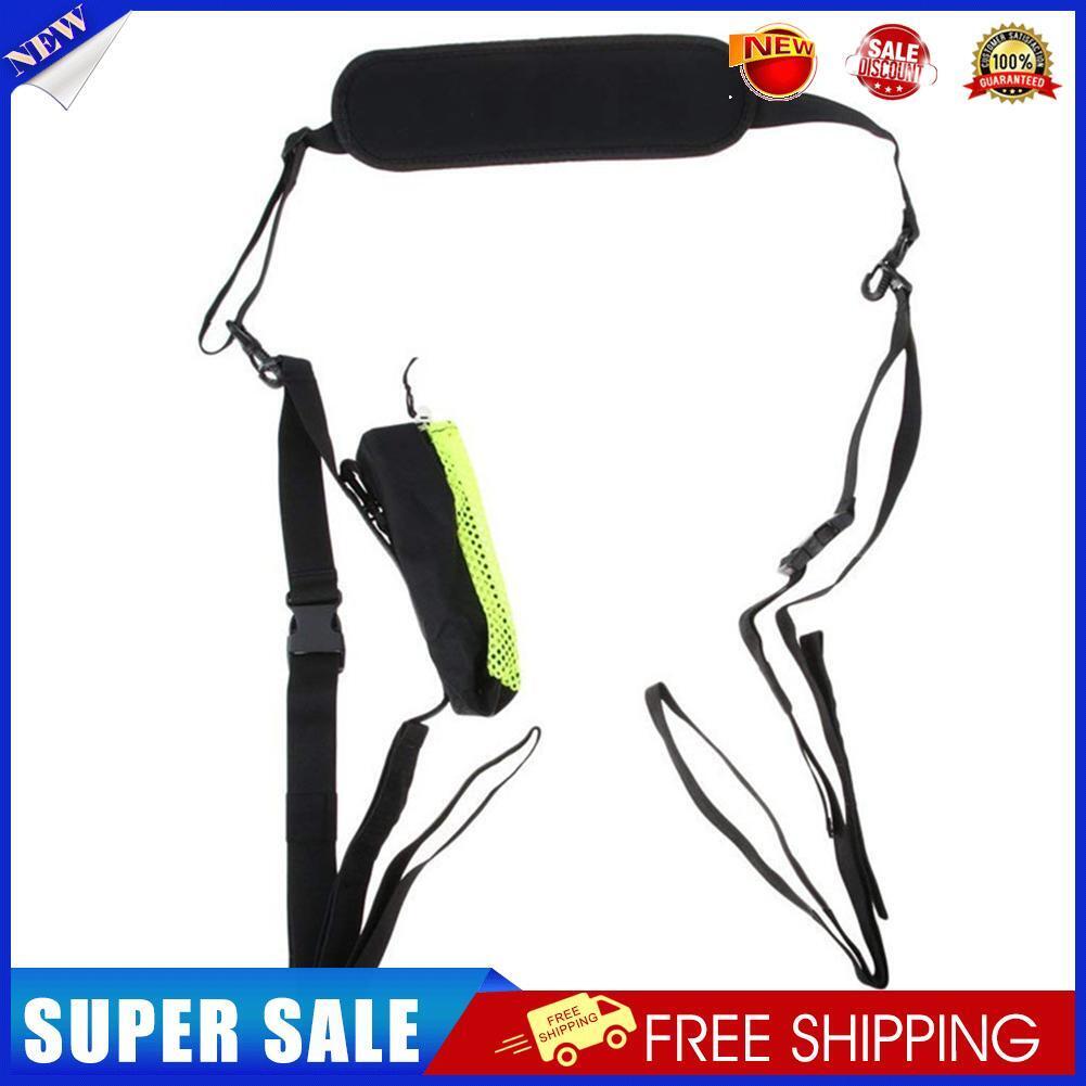 Adjustable Surfboard Shoulder Carry Paddleboard Strap with Water Bottle Bag