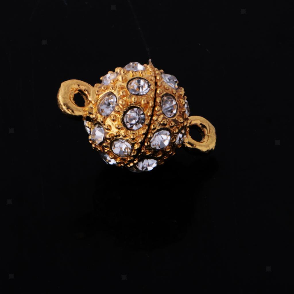 6pcs/ Lot Round Ball Magnetic Clasps Findings for Necklace Bracelet Findings