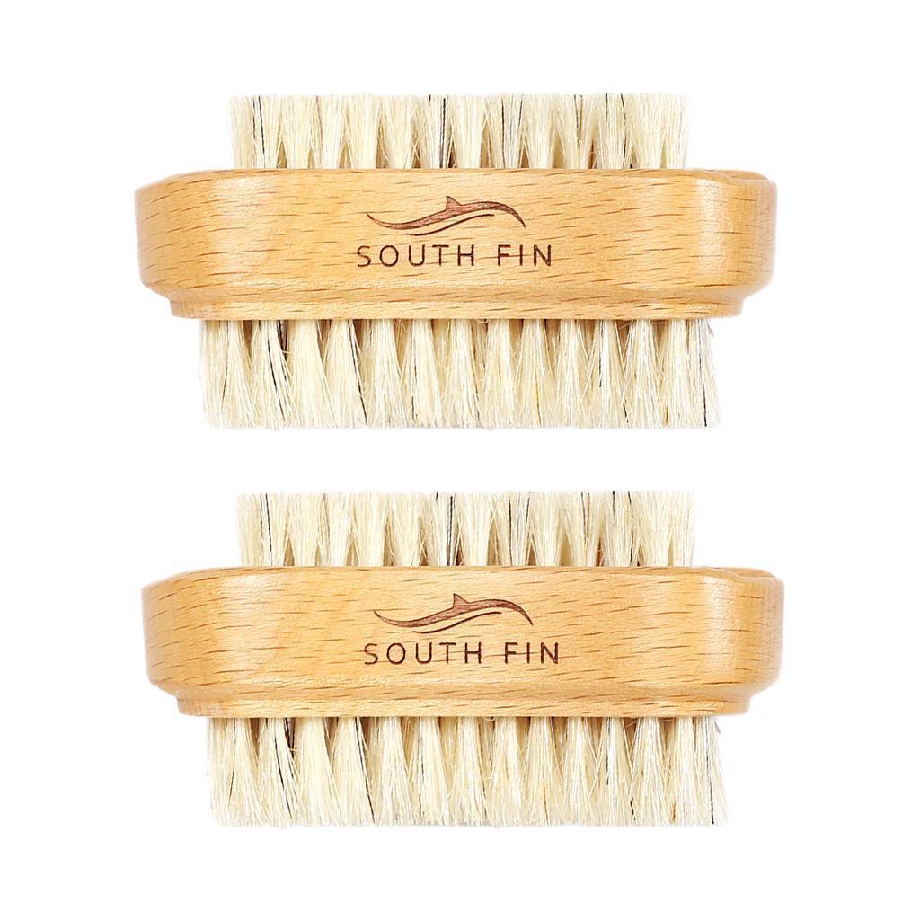 2pcs Wooden Finger Nail Brush Scrub Toenail Scrubbing Cleaning Scrubber